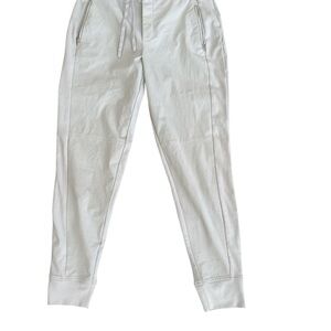 Athleta White Jogger Sweatpants with Elastic Waistband
